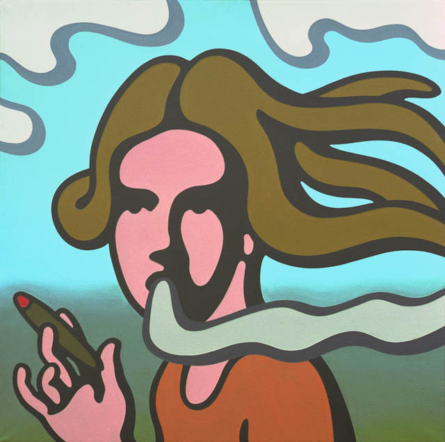 Girl with Cigar